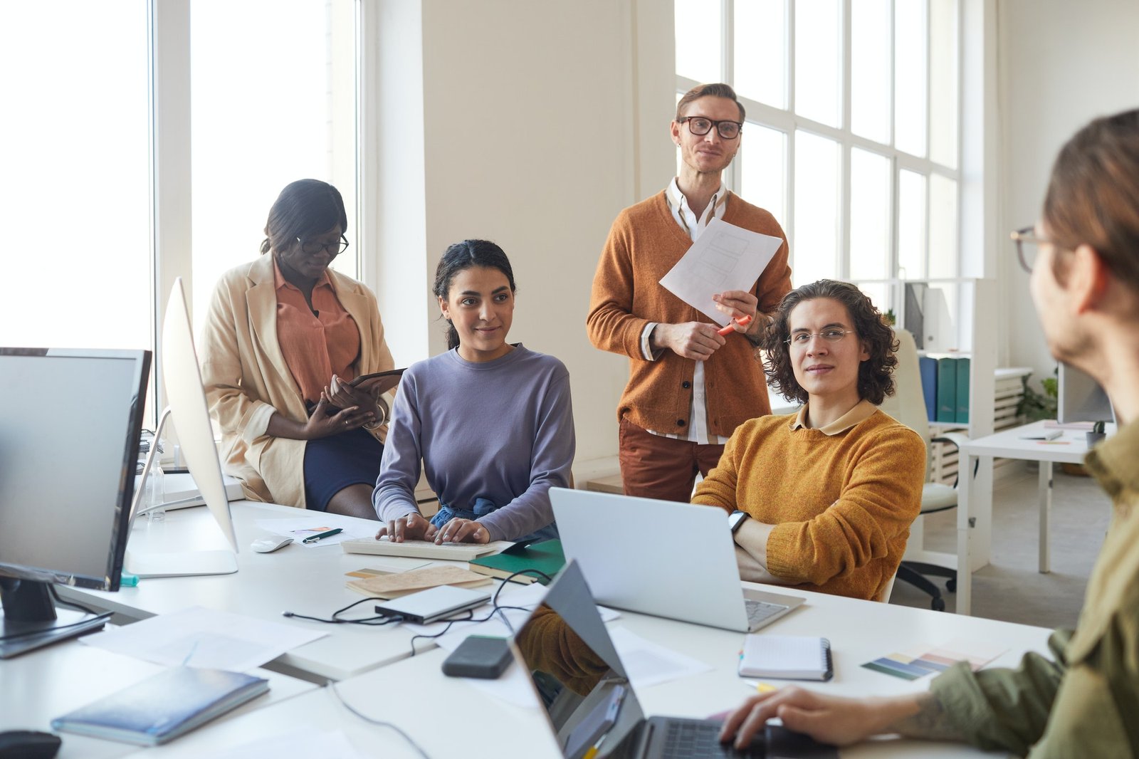 creative it development team in office